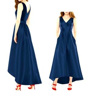 Satin High/Low Gown
ALFRED SUNG